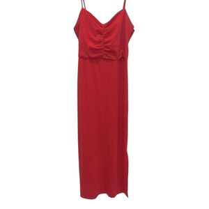 Express Women’s Large Red Sleeveless Slip Maxi Dress